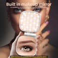 thumbnail image 6 of Magnetic Selfie Light Compatible for MagSafe iPhone, CRI 95+ 700lx/0.3m Folding LED Phone Fill Ring Lighting with Full Mirror for Zoom Makeup Photography Recording Conference TikTok(White), 6 of 14