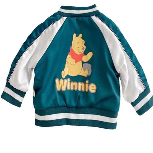 Chaquetas para niños, abrigo de dibujos animados de Winnie The Pooh de Disney para niñas, ropa de Pato Donald, prendas de vestir para bebés y niños, Top 1-4T90(18M 24M) Gao Jinjia LED