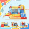 thumbnail image 2 of Bounce Castle Inflatable Trampoline Slide Pool Rocket Design 11.14' x 9.18' x 6.06', 2 of 7