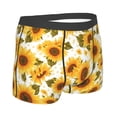 thumbnail image 2 of KLL Modern Elegant Sunflower Men's Cotton Boxer Briefs Underwear-X-Large, 2 of 8
