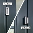 thumbnail image 5 of Cardinal Gates Door Guardian Home Security Door Reinforcement Lock for Inward Swinging Doors - Child Proof Lock Front Door - Extra Lock for Home from Inside - USA Based - Brass, 5 of 5