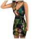 thumbnail image 2 of Vestido estampado delgado con temperamento en la cintura y tirantes sexy de verano para mujer Pompotops  qyievc754, 2 of 9