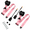 Pink, variant on 1 Pair Universal 3-Point Seat Belt Pads, Quick Release Backpack Attachment Straps, Pack Accessory Straps, Universal Fit for Golf Carts, UTV, Trucks