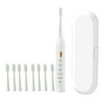 thumbnail image 1 of Toothbrush, 8 Brush Heads Toothbrush, 5 Cleaning Modes, Ipx7-Newly Upgraded Toothbrush, Longer Life, Faster Charging, 1 of 8