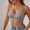Dark Gray, variant on Jelly Bras for Women V Neck No Underwire Hollowed-Out Push Up Adjustable Straps Comfortable Soft Bralettes