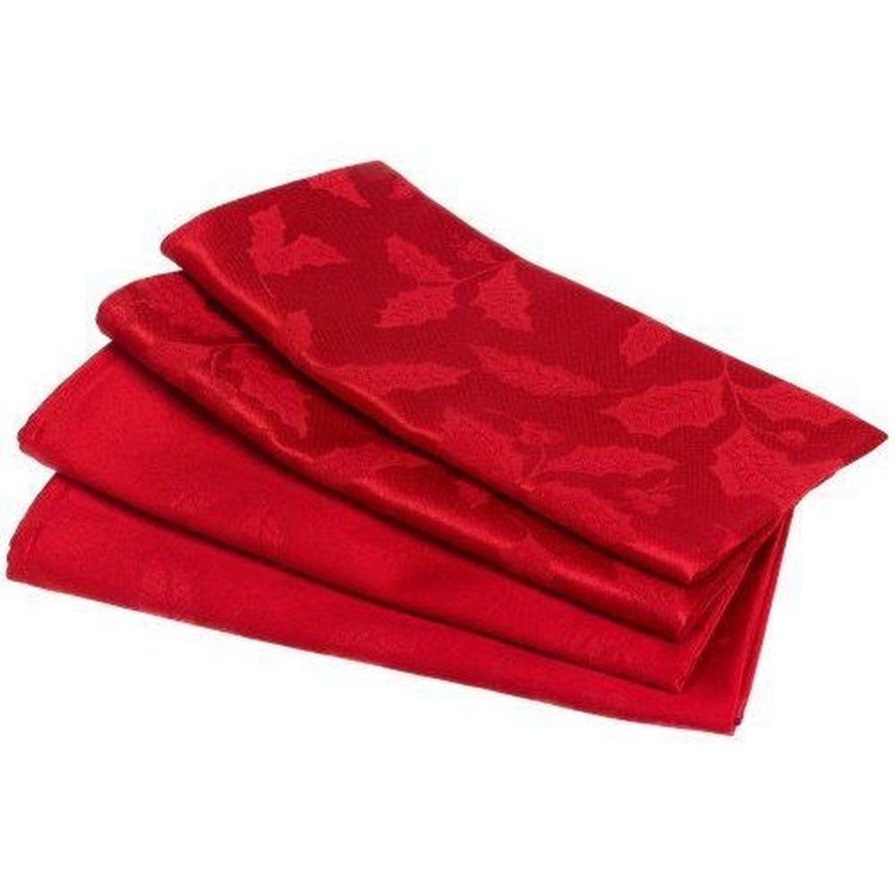 lenox holly leaf damask napkin 4pk.