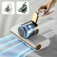 thumbnail image 1 of Fiudx Aspiradora de Cama, Potente Succión de 8 Kpa, Limpieza Profunda de Colchones, Doble Pasada de Alta Frecuencia, Uso Doméstico y En Coche, Batería de Litio, Depósito Lavable, Cable Usb Incluido., 1 of 7