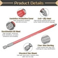 thumbnail image 5 of Uxcell #2 Anti Slip Phillips Screwdriver Bit PH2 1/4" Hex Shank 6" (150mm) Magnetic Cross Head Drill Bits Sandblasted S2 Steel Industrial Screw Driver Tools, Gray/Red, 5 of 7