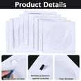 thumbnail image 5 of 100 Pack CD DVD Sleeves Envelope with Clear Window and Flap Reusable White Paper DVD Storage Sleeve Holder Compatible with Standard Size CD DVD for Disc Cases Media 4.9 x 4.9 Inch White, 5 of 7