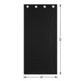 thumbnail image 5 of Mainstays Black Solid Blackout Grommet Single Curtain Panel, 30" W x 63" L, 5 of 10