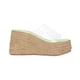 thumbnail image 2 of Sandalia de Plataforma con Yute Y Mica Transparente Verde Platonia  LULU-01-VERDE, 2 of 8