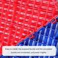 thumbnail image 5 of 0.71IN Thrick Garage Tiles Interlocking 15.8x15.8in 34PCS Large Drainage Tiles Flooring Cover for Pool Shower Bathroom Deck Patio Outdoor, Red, 5 of 12