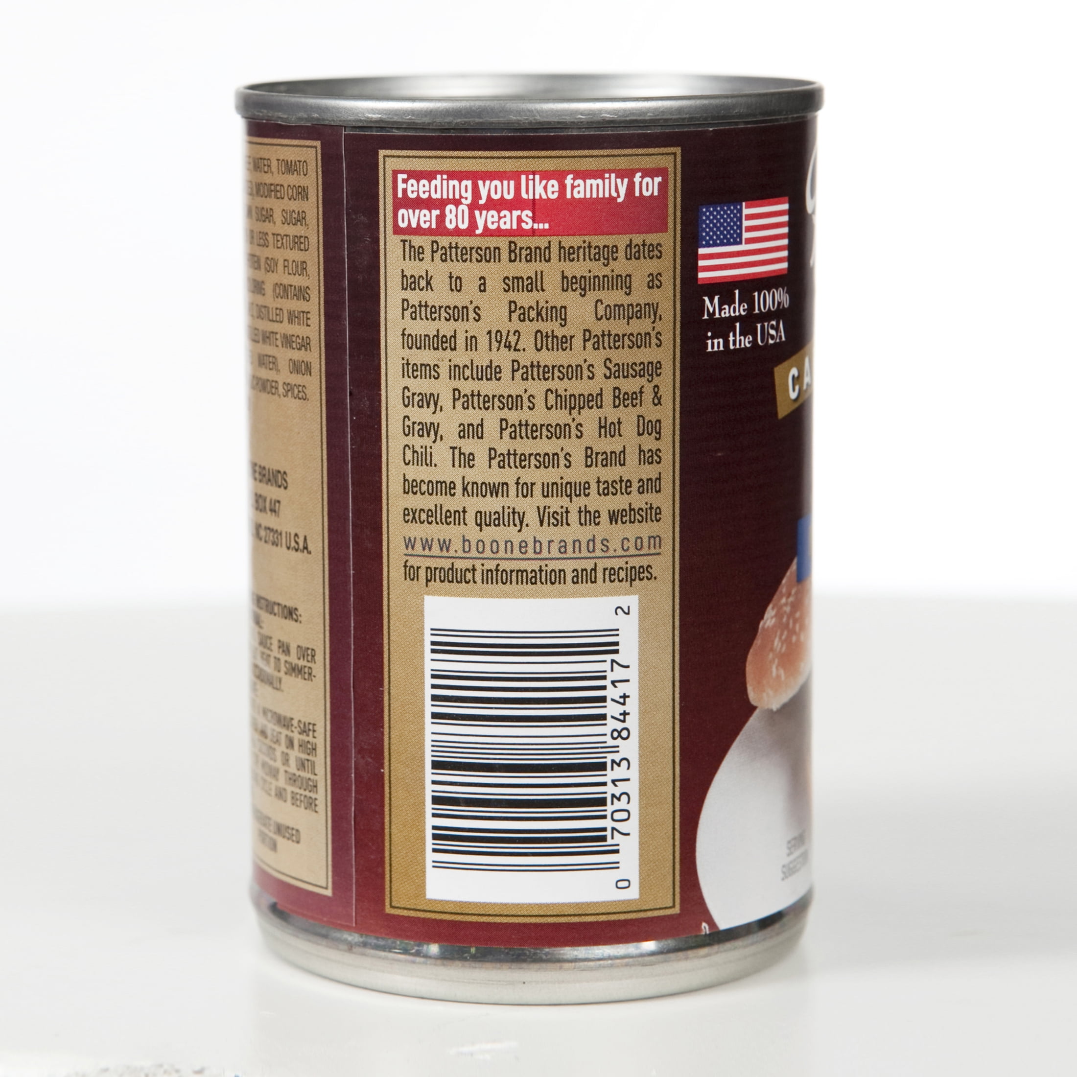 Patterson’s Smokehouse Barbecue Pork, Cooked in Barbecue Sauce, 10 oz Can – Heat & Serve