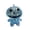 A001- Blue, variant on Blue Glitter Pumpkin Squishy Toy with Slow Rising Transparent Design, Single Pack, for Halloween Party Favors, Relaxation Toy