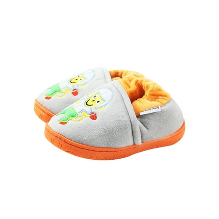 

Daeful Girls Slippers Slip On Plush Slipper Fluffy Home Shoes Anti-Slip Casual House Shoe Winter Warm Flats Gray Style D 7C