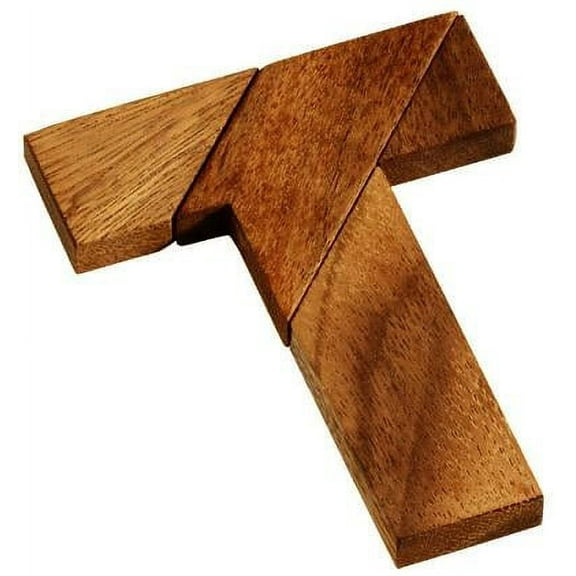 T Letter Puzzle - Wooden Brain Teaser