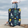 thumbnail image 5 of Cauagu Space and Animals Print Travel Luggage Cover,Travel Dust-proof Suitcase Cover Softside Suitcase Protector for 18-32inch,Not Included Suitcase, 5 of 8