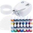 thumbnail image 1 of Watson & Webb Essentials Selection - Cake Airbrush Decorating Kit - Inc Professional 3 Speed Mains Powered Spray Gun, 13 Vibrant Colors & Tools - for Food, Cakes, Cookies & Baking, 1 of 6