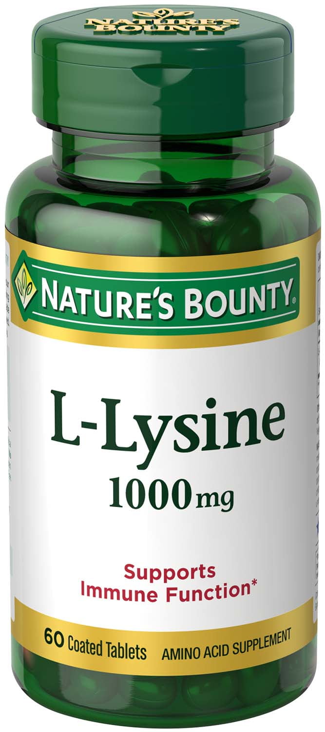 Nature's Bounty L-Lysine Tablets, 1000 Mg, 60 Ct