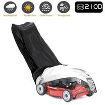 RyhamPaper Lawn Mower Cover, 210D Oxford Cloth, Waterproof/UV Resistant, Black