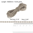 thumbnail image 2 of Unique Bargains Chaîne Perlée de 11 Yards pour Stores à Rouleau, Cordon pour Pièces de Réparation de Fenêtre, Kaki, 2 of 5
