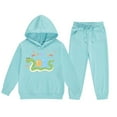 thumbnail image 4 of Jamsmile Toddler Girls Outfits Sets Long Sleeve 2025 Print Hooded Hoodie Tops + Pants Kids Tracksuits Sets, 4 of 4
