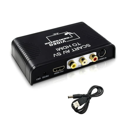 TAPDRA 1080P HDMI Scart to HDMI Converter Gold-Plated Interface Plug and Play Converter
