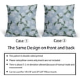 thumbnail image 5 of Light Blue Green White Hydrangea Pillow Covers 18x18 Set of 2 Floral Leaves Print Decorative Throw Pillowcases Outdoor Rustic Flower Farmhouse Spring Cushion Cases Decor for Home Couch Sofa Bed, 5 of 7