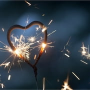 Wedding Sparklers - Heart Shaped Party Sparklers - 36 Count