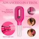 thumbnail image 4 of Purple Hair Brush with Water Spray, Fine Mist Detangling Tool for Natural Curly Coily Hair, Anti-Frizz Wet & Dry Styling for Textured Hair Care(1, Purple), 4 of 9