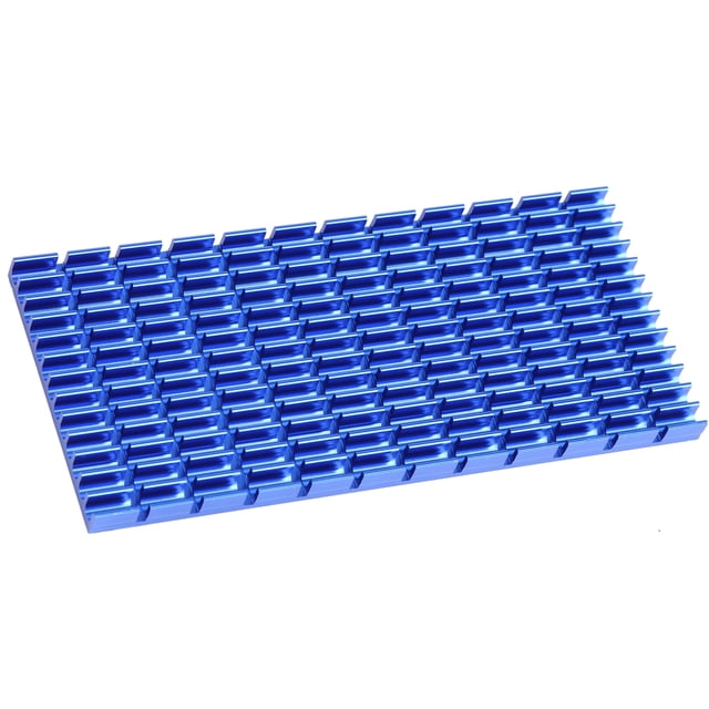 Lámina de disipador de calor de aluminio P55 x 6 x 120 para CPU, PCB, amplificador y electrodomésticos.