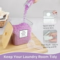 thumbnail image 2 of 3+1 Pack Laundry Pods Container,Clear Laundry Room Organization Containers,Large Laundry Detergent Powder Storage Containers with Wooden Lids & Labels,Laundry Pods Holder for Scent Booster,Powder,Pods, 2 of 7