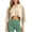 #0143-Khaki, variant on Women's Cropped Tops Crew Neck Short Sleeve Waist Crop Slim Daily Blouses Trend Chic Pullovers Friend Gathering Street Wandering