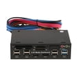 thumbnail image 2 of Hub USB3.0 multifunción del panel frontal de 5,25 pulgadas, lector de s todo en compatible con múltiple, de medi shamjiam Lector de tarjetas USB del panel frontal, 2 of 9