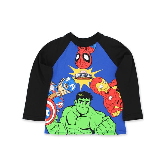 Marvel Super Hero Adventures Boys Long Sleeve T-Shirt Tee M5H002BLYT
