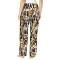 thumbnail image 3 of Uemuo Cute Dog Pattern Women's Wide Leg Palazzo Lounge Pants with Pockets Light Weight Loose Comfy Casual Pajama Pants-Small, 3 of 9
