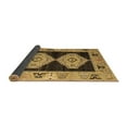 thumbnail image 2 of Ahgly Company Indoor Square Abstract Brown Modern Area Rugs, 5' Square, 2 of 4