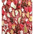 thumbnail image 3 of Gingerbread Man Duvet Cover Set, Variety of Christmas Cookies on Wooden Table Traditional Sugary Treats, Decorative 3 Piece Bedding Set with 2 Pillow Shams, Queen Size, Red Brown White, by Ambesonne, 3 of 3