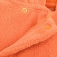 thumbnail image 4 of Bellafa Infant Baby Boy Girl Pumpkin Bodysuit Fleece Cosplay Halloween Romper Tops Hat Footies Socks Outfit My First Halloween Jumpsuit, 4 of 8