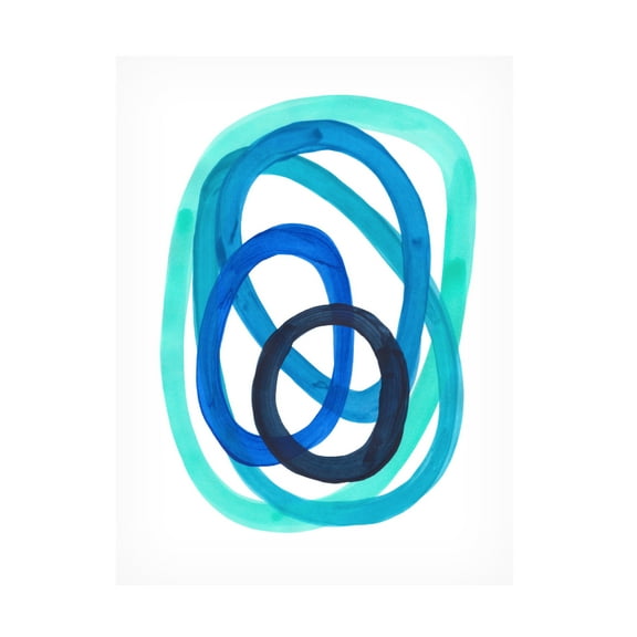 Trademark Fine Art Ejaaz Haniff Ocean Spirals Canvas Wall Art