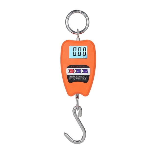 200Kg Hanging Scale Kitchen Digital Scale, BackLight Fishing Weights Pocket Scale With Accurate Sensors Handheld Mini Crane Scale ,High Accuracy