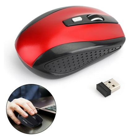 2.4GHz Wireless Optical Mouse Mice & USB Receiver For PC Laptop Computer