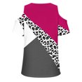 thumbnail image 4 of Fiudx Ofertas Flash Del Día Solo En Línea Blusas de Cuello Redondo de Manga Corta con Estampado Informal a La Moda para Mujer, 4 of 4