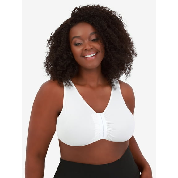 Leading Lady, The Laurel, Unpadded Wireless Bra, Cooling Fabric, Front Close Bra, Seamless, Light Support, Comfort Bra, Padded Straps (Women's & Women's Plus)
