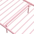 thumbnail image 5 of Garmic Twin Bed Frame for Girls Teen's Metal Platform Bed Frame with Vintage Headboard, Pink, 5 of 12