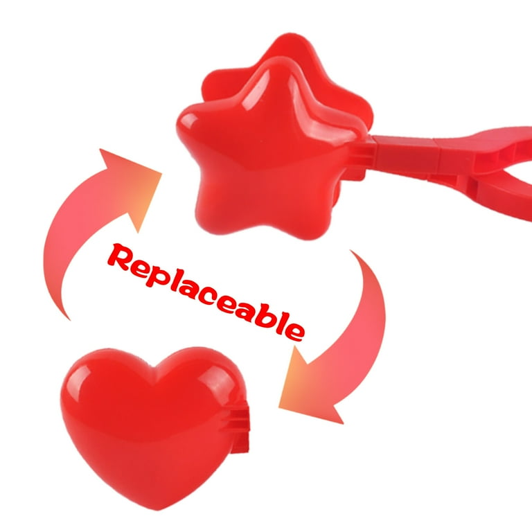 YMARPT Heart Shaped Snowball Maker Clips, Heart Shaped Snowball