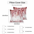 thumbnail image 2 of Red Eucalyptus Leaves Outdoor Pillow Covers 18x18 Inch Throw Pillow Covers Set of 2 Waterproof Decorative Pillow Cases Summer Botanical Weeping Cushion Covers for Patio Furniture Garden Couch Sofa, 2 of 8