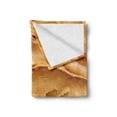 thumbnail image 2 of Peanut Butter Soft Flannel Fleece Throw Blanket, Creamy Peanut Butter Classic American Breakfast Themed Healthy Food Design, Cozy Plush for Indoor and Outdoor Use, 50" x 60", Pale Brown, by Ambesonne, 2 of 6