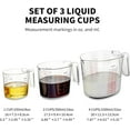 thumbnail image 4 of Juego de Tazas Medidoras c/2 Deflectores de Filtro, 3 pzas de Jarras anidables c/pico medidor p/ cocina: 1 taza/250 ml/8 oz, 2 tazas/500 ml/16 oz, 4 tazas/1000 ml/32 oz - sin BPA y multiescala, 4 of 7