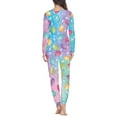 thumbnail image 3 of FKELYI Hippie Ladies Pajamas Size S Comfy Easter Eggs Long Sleeve Women Pjs Skin Friendly 2 Pieces Casual Party Sleepwear for Women Pajama Set, 3 of 4